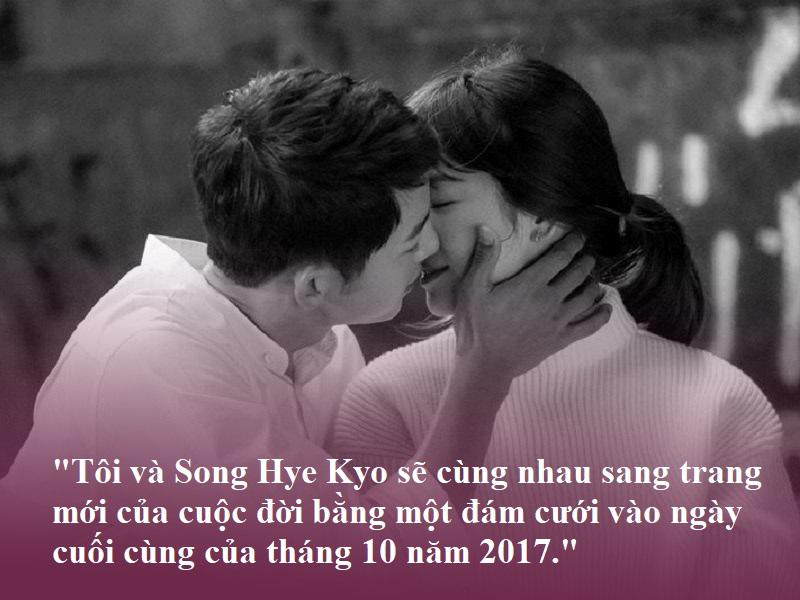 Ngày đó Song Joong Ki từng hạnh phúc tuyên bố với cả thế giới rằng anh và Song Hye Kyo sẽ đi cùng nhau tới cuối con đường.
